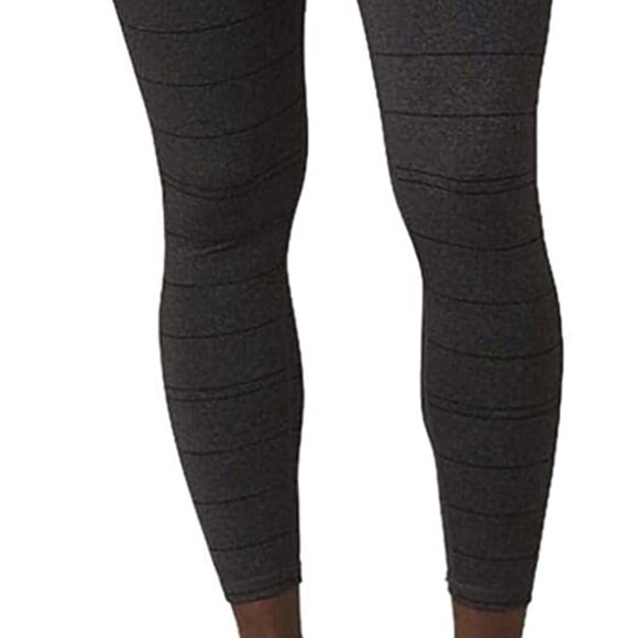 prAna Women's Transform Gray Stripe 7/8 Legging Size Large - Picture 3 of 14
